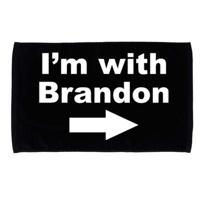 I'm With Brandon FJB Funny Anti Biden Chant Meme Microfiber Hand Towel