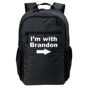 I'm With Brandon FJB Funny Anti Biden Chant Meme Daily Commute Backpack