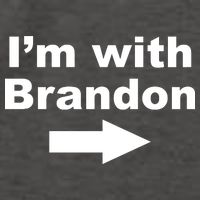 I'm With Brandon FJB Funny Anti Biden Chant Meme Vector Backpack