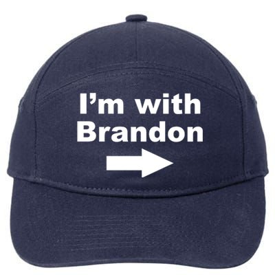 I'm With Brandon FJB Funny Anti Biden Chant Meme 7-Panel Snapback Hat