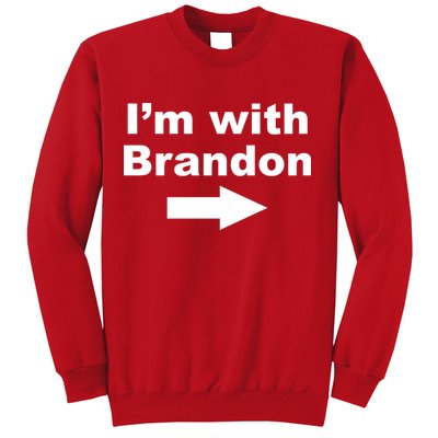 I'm With Brandon FJB Funny Anti Biden Chant Meme Sweatshirt