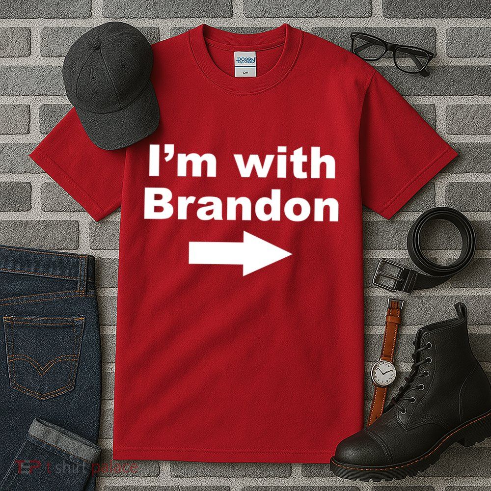 I'm With Brandon FJB Funny Anti Biden Chant Meme Tall T-Shirt