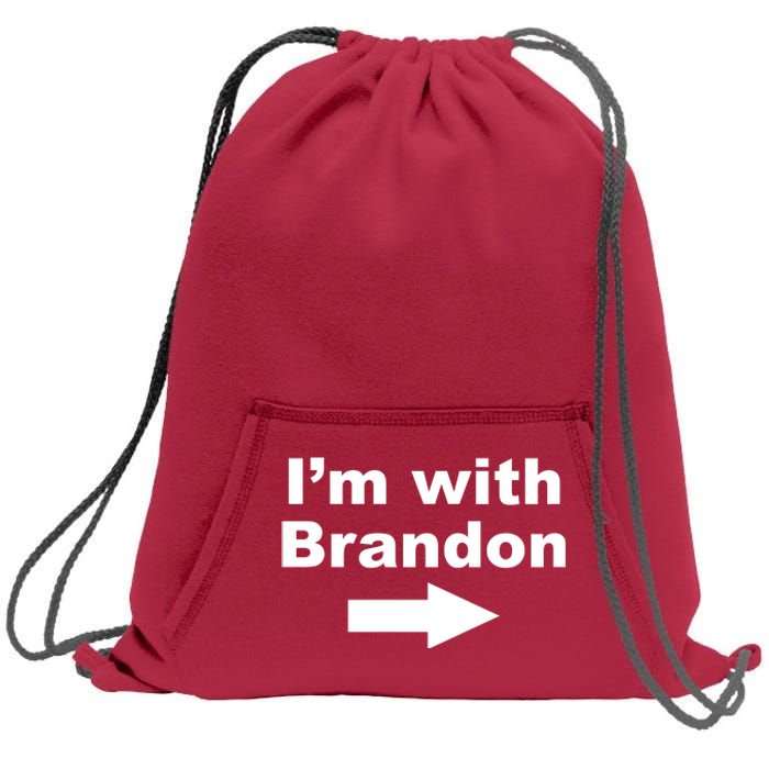 I'm With Brandon FJB Funny Anti Biden Chant Meme Sweatshirt Cinch Pack Bag