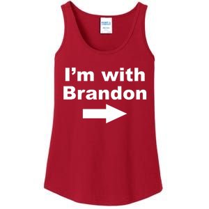 I'm With Brandon FJB Funny Anti Biden Chant Meme Ladies Essential Tank