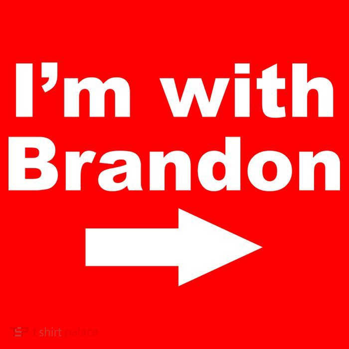 I'm With Brandon FJB Funny Anti Biden Chant Meme 16 in Basic Backpack