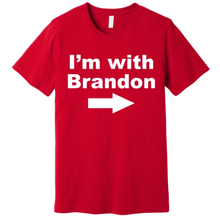 I'm With Brandon FJB Funny Anti Biden Chant Meme Premium T-Shirt