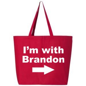 I'm With Brandon FJB Funny Anti Biden Chant Meme 25L Jumbo Tote