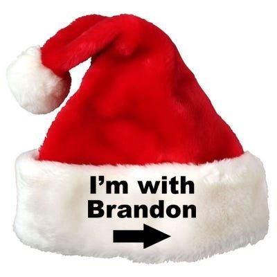 I'm With Brandon FJB Funny Anti Biden Chant Meme Premium Christmas Santa Hat