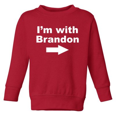 I'm With Brandon FJB Funny Anti Biden Chant Meme Toddler Sweatshirt