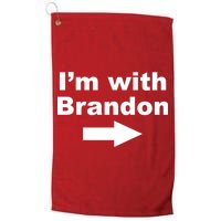 I'm With Brandon FJB Funny Anti Biden Chant Meme Golf Towel