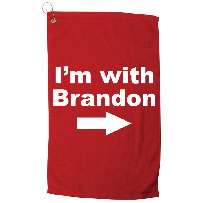 I'm With Brandon FJB Funny Anti Biden Chant Meme Golf Towel
