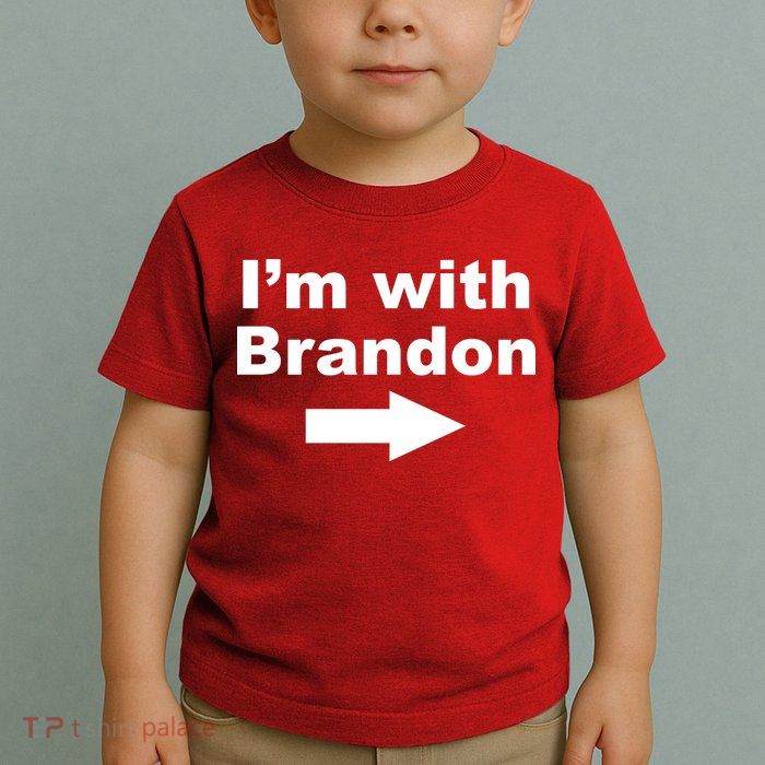 I'm With Brandon FJB Funny Anti Biden Chant Meme Toddler T-Shirt