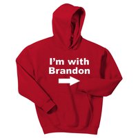 I'm With Brandon FJB Funny Anti Biden Chant Meme Kids Hoodie