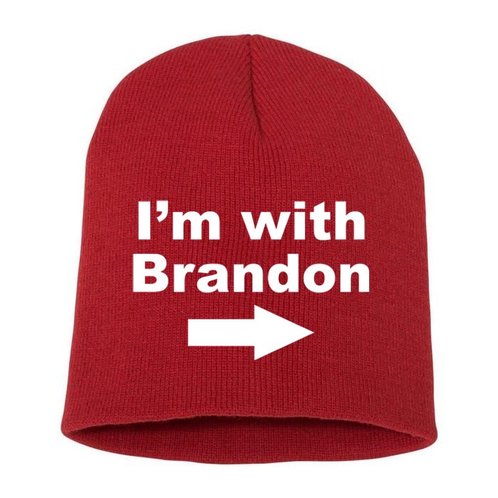 I'm With Brandon FJB Funny Anti Biden Chant Meme Short Acrylic Beanie