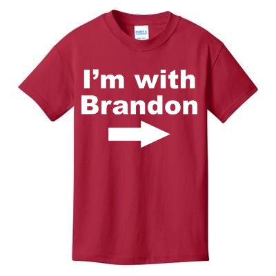 I'm With Brandon FJB Funny Anti Biden Chant Meme Kids T-Shirt