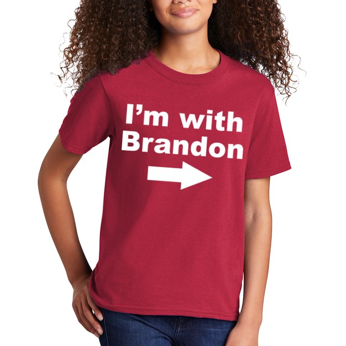 I'm With Brandon FJB Funny Anti Biden Chant Meme Kids T-Shirt