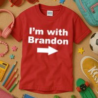 I'm With Brandon FJB Funny Anti Biden Chant Meme Kids T-Shirt