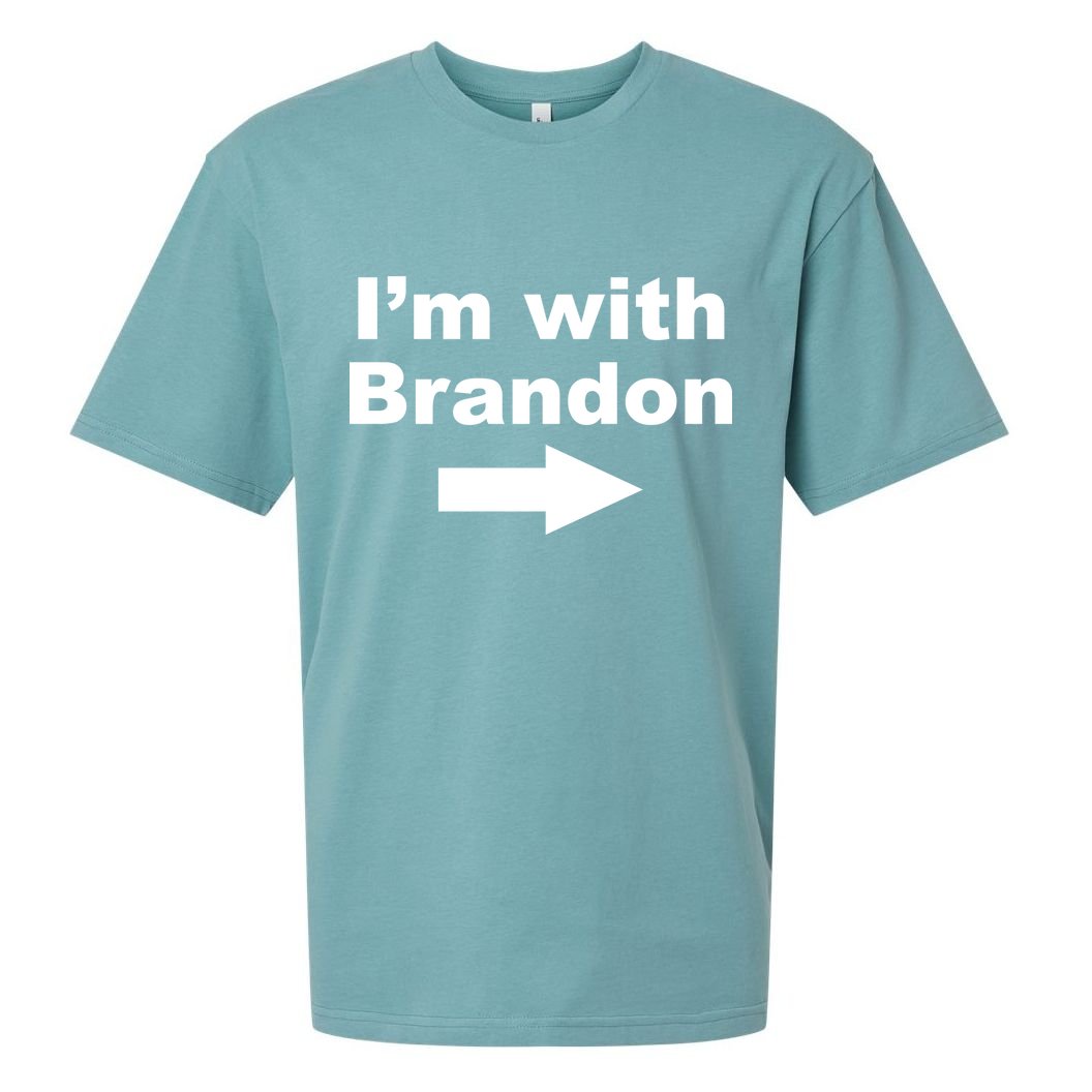 I'm With Brandon FJB Funny Anti Biden Chant Meme Sueded Cloud Jersey T-Shirt