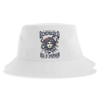 I WonT Be Remembered As A Woman Who Kept Her Mouth Shut Sustainable Bucket Hat