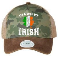 I'm wee bit irish with ireland shamrock for St Patricks day Legacy Tie Dye Trucker Hat