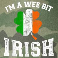 I'm wee bit irish with ireland shamrock for St Patricks day Legacy Tie Dye Trucker Hat