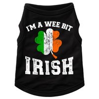 I'm wee bit irish with ireland shamrock for St Patricks day Doggie Tank