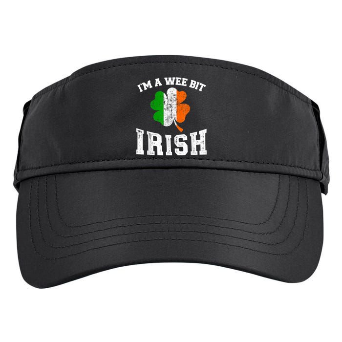 I'm wee bit irish with ireland shamrock for St Patricks day Adult Drive Performance Visor