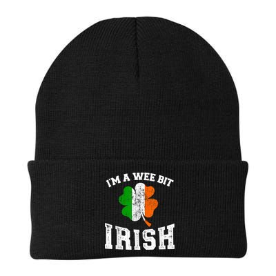 I'm wee bit irish with ireland shamrock for St Patricks day Beanie