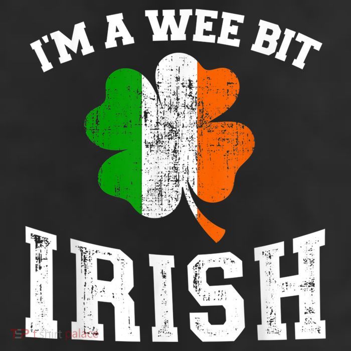 I'm wee bit irish with ireland shamrock for St Patricks day Beanie