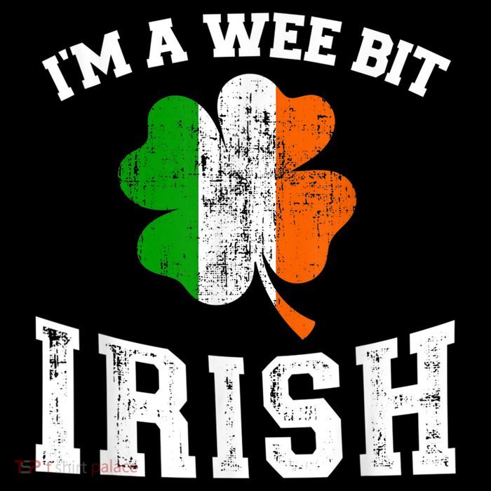 I'm wee bit irish with ireland shamrock for St Patricks day Flatbill Hat