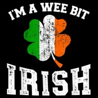 I'm wee bit irish with ireland shamrock for St Patricks day 16 in Basic Backpack