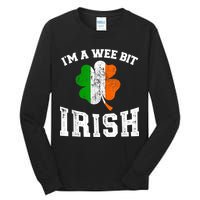 I'm wee bit irish with ireland shamrock for St Patricks day Tall Long Sleeve T-Shirt