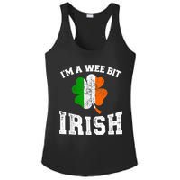 I'm wee bit irish with ireland shamrock for St Patricks day Ladies PosiCharge Competitor Racerback Tank