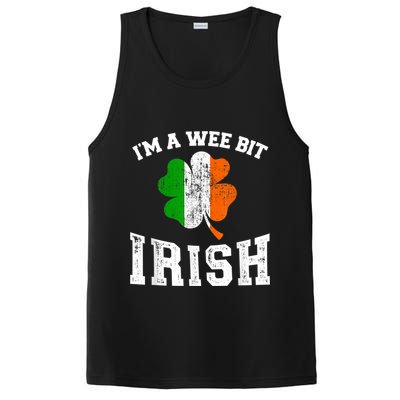 I'm wee bit irish with ireland shamrock for St Patricks day PosiCharge Competitor Tank