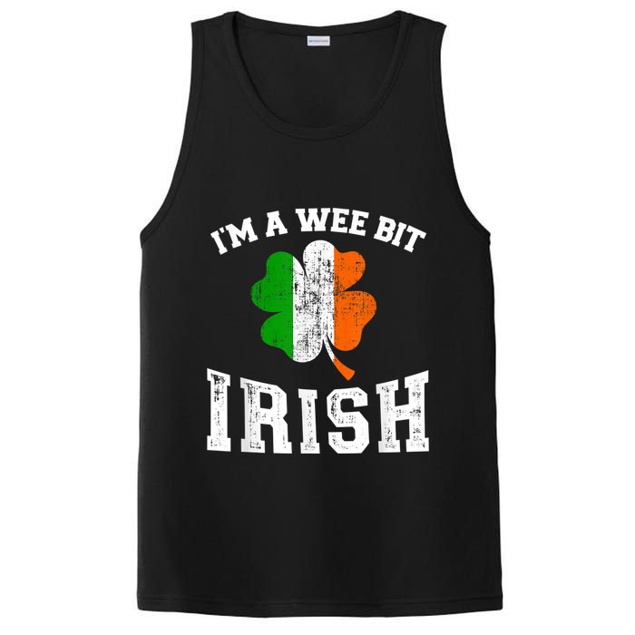 I'm wee bit irish with ireland shamrock for St Patricks day PosiCharge Competitor Tank