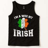 I'm wee bit irish with ireland shamrock for St Patricks day Tank Top