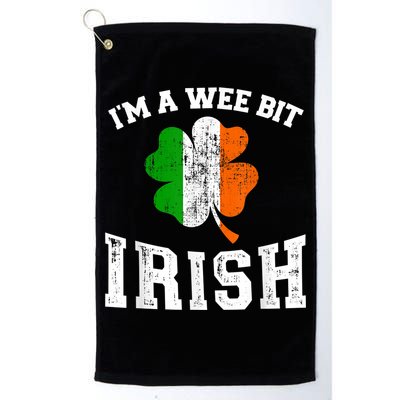 I'm wee bit irish with ireland shamrock for St Patricks day Golf Towel