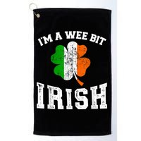 I'm wee bit irish with ireland shamrock for St Patricks day Golf Towel