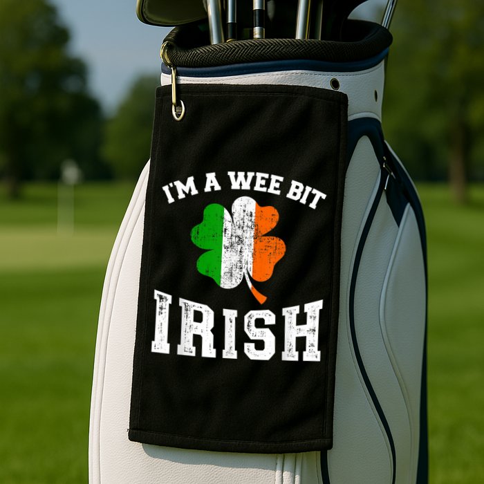 I'm wee bit irish with ireland shamrock for St Patricks day Golf Towel