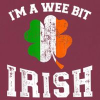 I'm wee bit irish with ireland shamrock for St Patricks day 16oz Travel Tumbler