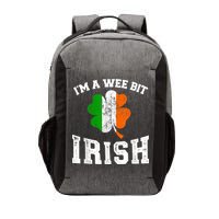 I'm wee bit irish with ireland shamrock for St Patricks day Vector Backpack