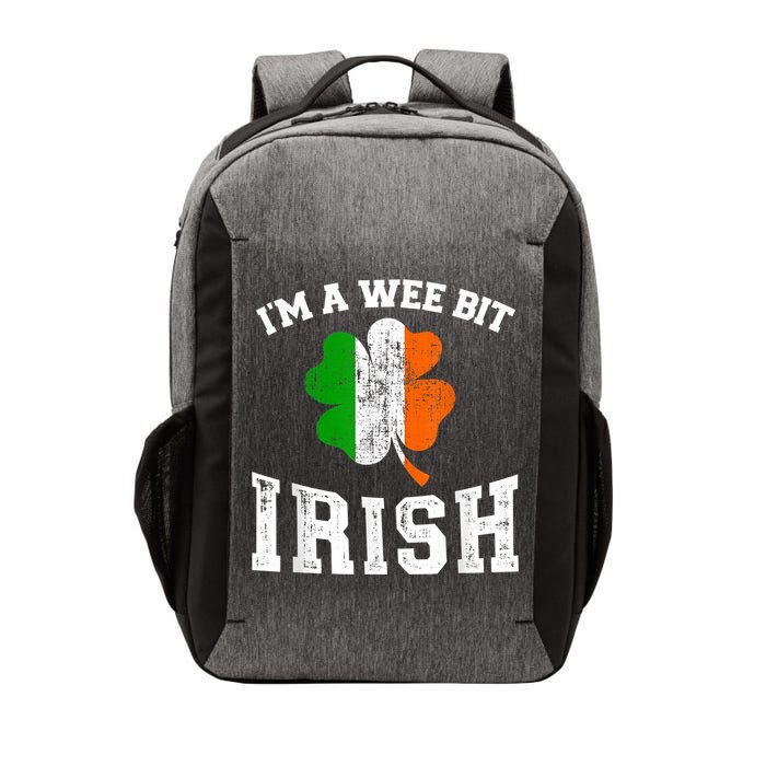 I'm wee bit irish with ireland shamrock for St Patricks day Vector Backpack