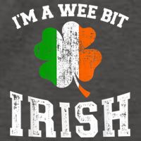 I'm wee bit irish with ireland shamrock for St Patricks day Vector Backpack