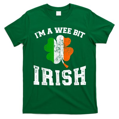 I'm wee bit irish with ireland shamrock for St Patricks day T-Shirt