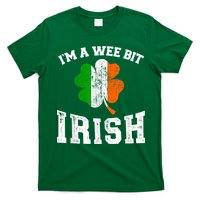 I'm wee bit irish with ireland shamrock for St Patricks day T-Shirt
