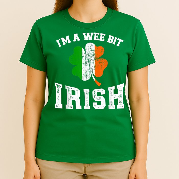 I'm wee bit irish with ireland shamrock for St Patricks day T-Shirt
