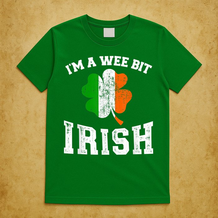 I'm wee bit irish with ireland shamrock for St Patricks day T-Shirt