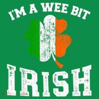 I'm wee bit irish with ireland shamrock for St Patricks day Mesh Reversible Basketball Jersey Tank