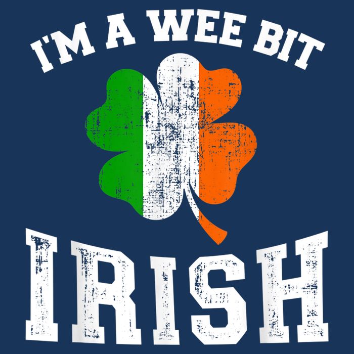 I'm wee bit irish with ireland shamrock for St Patricks day Infant Baby Jersey Bodysuit