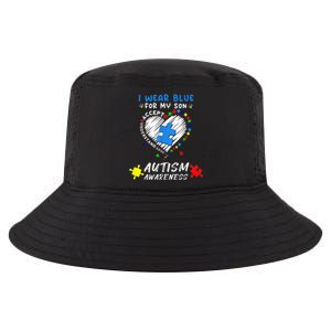 I Wear Blue For My Son Autism Awareness Month Cool Comfort Performance Bucket Hat